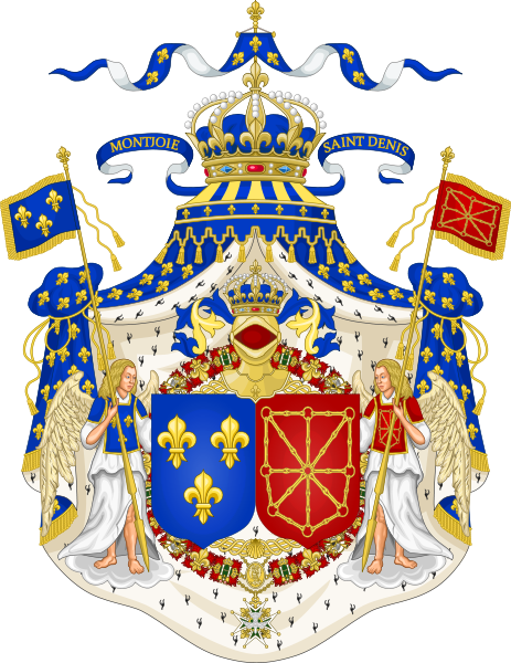 Plik:463px-Grand Royal Coat of Arms of France & Navarre.svg.png
