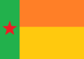 Flaga Stanu Icecoldano, najzimniejszego stanu w Hawilandzie. Pomarańcz i żółty kolor symbolizuje ludność, zielony trawe a czerwona gwiazda rząd.