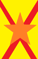Godło Stanu Terenów Skażonych, ponieważ nie posiadają one flagi. Obowiązuje one od lipca 2022 roku, gwiazda symbolizuje wolność, natomiast czerwony X symbolizuje to że ten stan jest zamknięty przez swoją skażalność. Żółte tło symbolizuje słońce. Godło to stworzył słynny terenoskażony artysta Joani von Kenko, który zmarł 2 dni po wykonaniu tego godła z powodu utopienia się w skażonej wodzie.