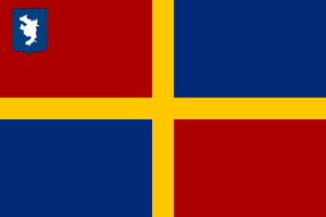 Flaga Królestwa Bornfostu z herbem.png